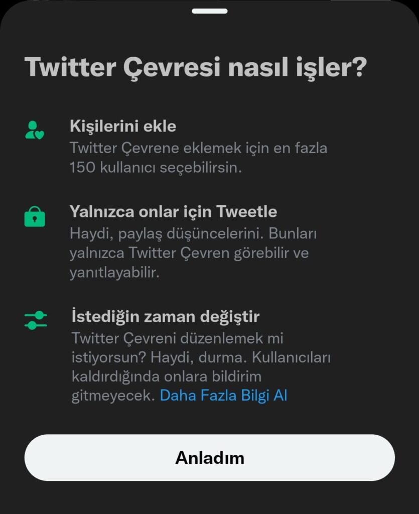 Twitter Çevresi 