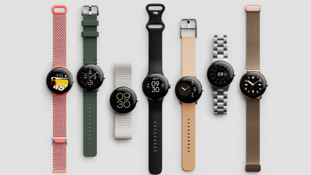 Google Pixel Watch renk ve kordon seçenekleri